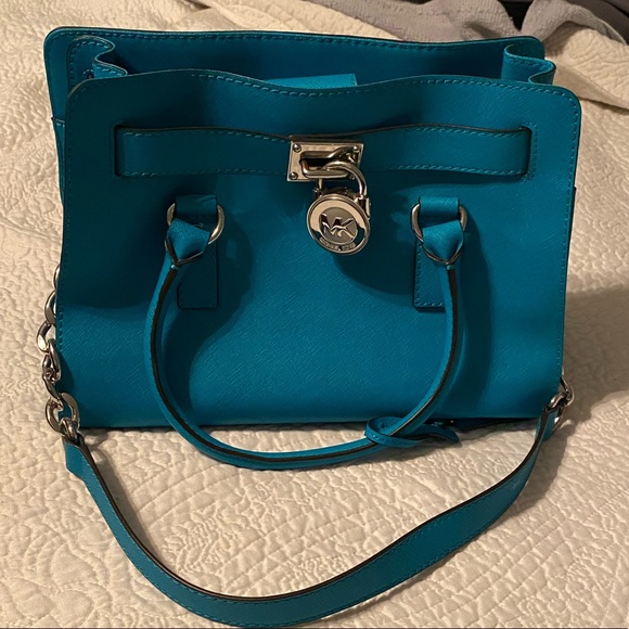 Michael Kors Handbag, turquoise, purse - Picture 1 of 5